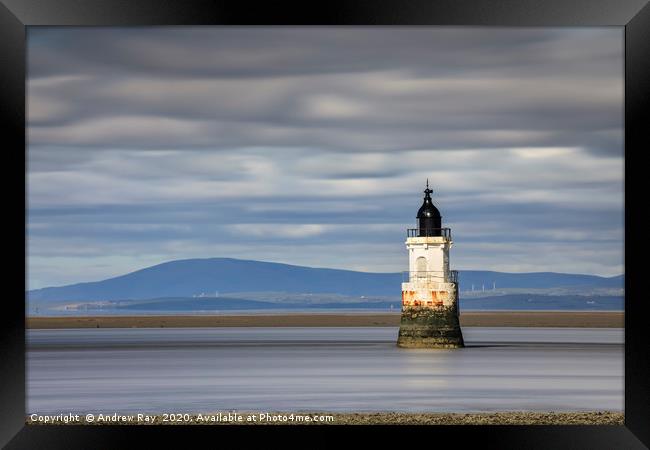 Plover Scar Lighthouse Framed Print by Andrew Ray