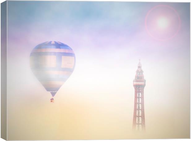 Misty tower Canvas Print by gary telford