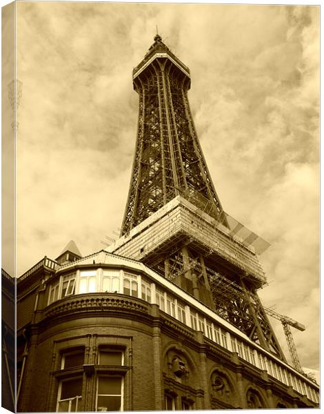 Blackpool Tower Canvas Print by Daniel Gray