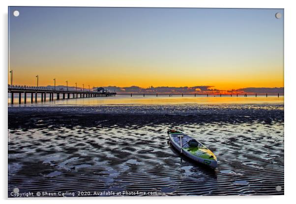 Sunrise On The Bay Acrylic by Shaun Carling