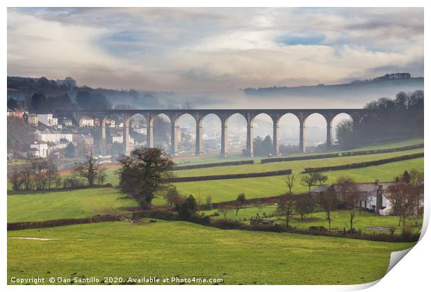 Calstock Viaduct, Cornwall Print by Dan Santillo