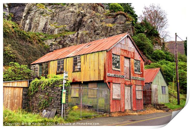 Ffestiniog Builders Workshop  Print by Rob Hawkins