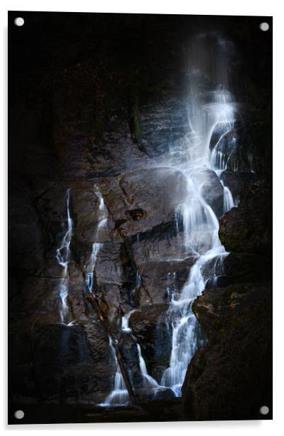 Giessbach waterfalls Acrylic by Svetlana Sewell