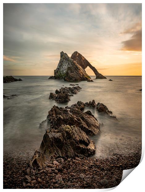 The Bow and Fiddle Rock Print by Inca Kala