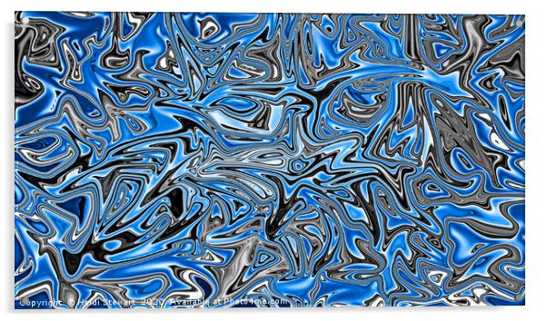 Blue Jazz Acrylic by Heidi Stewart