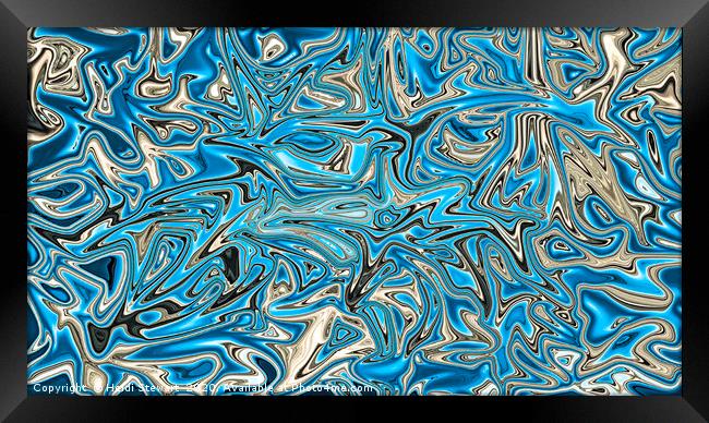 Aqua Sea Framed Print by Heidi Stewart