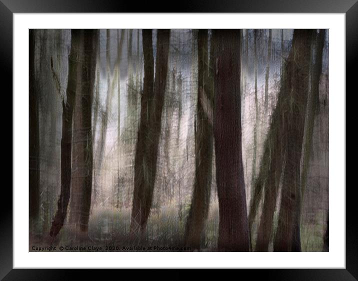 Trees Framed Mounted Print by Caroline Claye