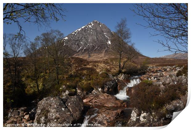 Buachaille Etive Mor , the Highlands , Scotland Print by Photogold Prints
