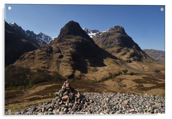 the Paps of Glencoe , the Highlands , Scotland Acrylic by Photogold Prints