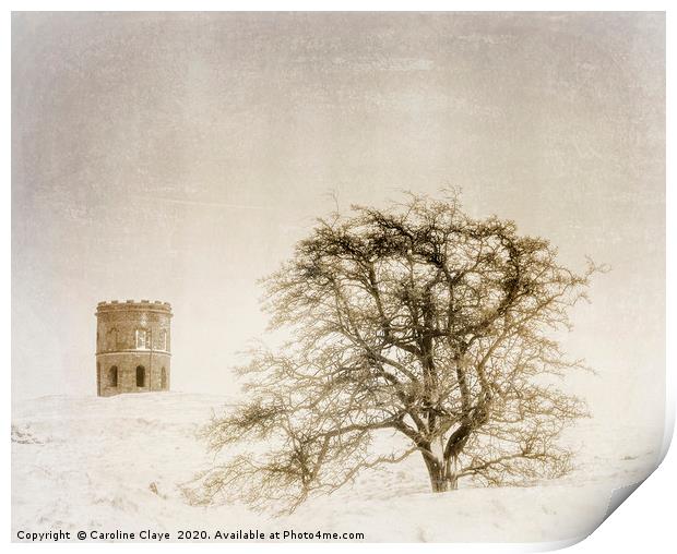 Temple and Tree Print by Caroline Claye