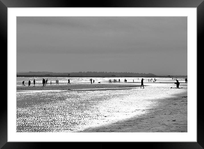 Camber Beach, East Sussex Framed Mounted Print by David Gardener