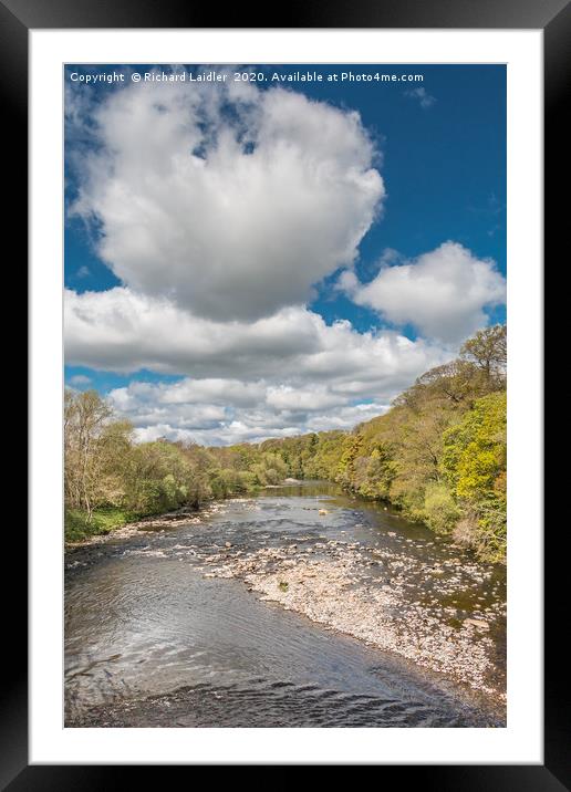 Big Sky over the River Tees at Whorlton Framed Mounted Print by Richard Laidler