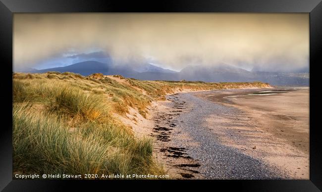 Newborough Beach, Anglesey Framed Print by Heidi Stewart