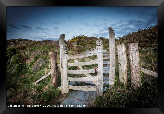 The Gate, Llandwyn Island Framed Print by Heidi Stewart