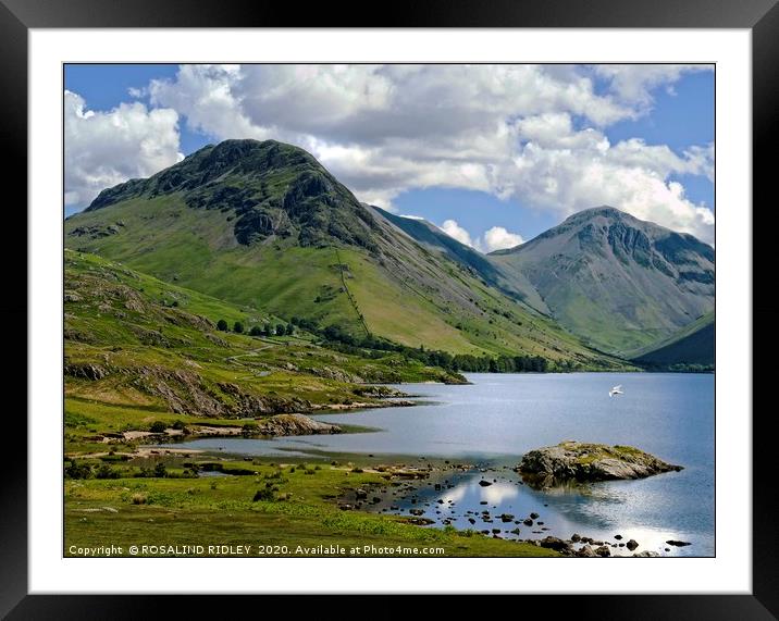 "Wastwater Summer" Framed Mounted Print by ROS RIDLEY