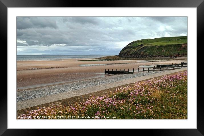 "Evening at St.Bees" Framed Mounted Print by ROS RIDLEY