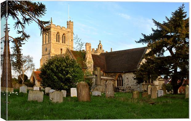 Church of St Peter and St Paul, Wingrave Canvas Print by graham young
