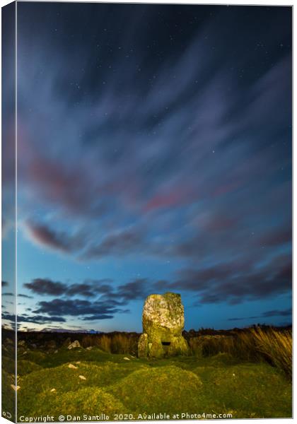 Arthur's Stone, Cefn Bryn, Gower Canvas Print by Dan Santillo