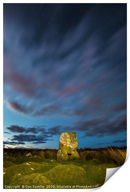 Arthur's Stone, Cefn Bryn, Gower Print by Dan Santillo