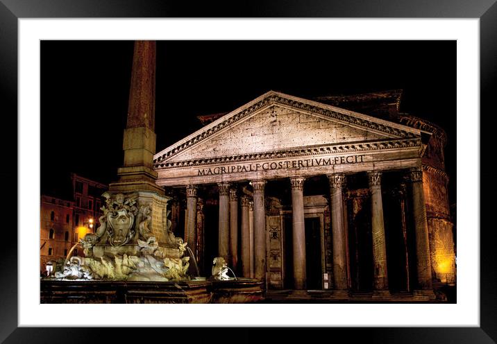 The Pantheon Framed Mounted Print by Ray Hill