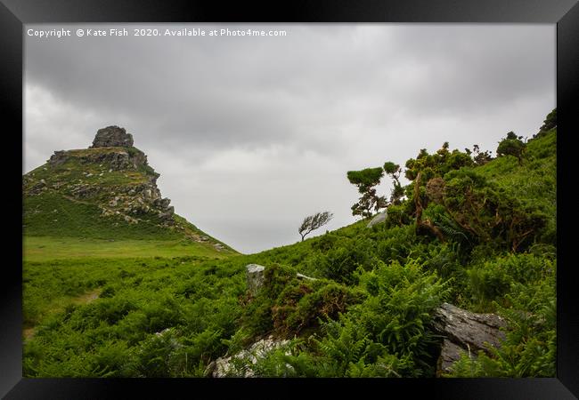 Valley of the Rocks I Framed Print by Kate Fish