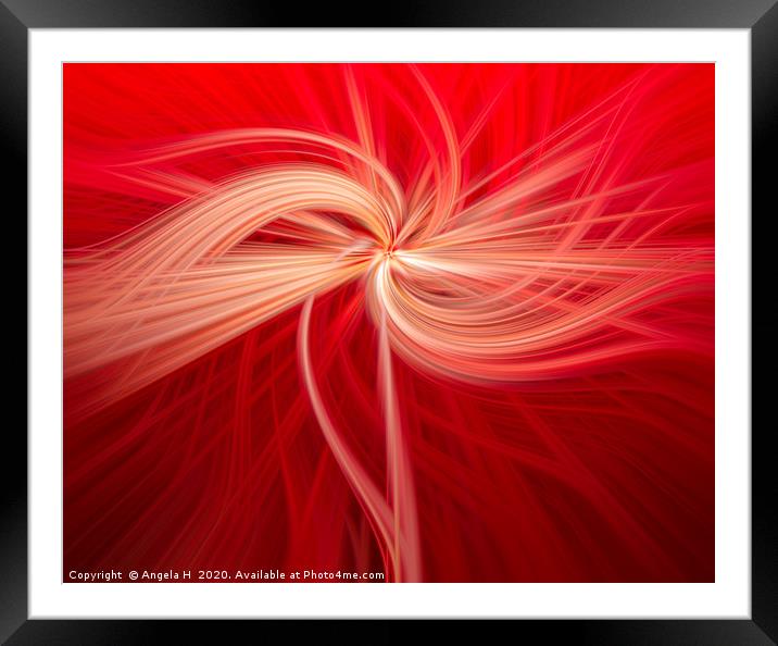 Abstract Dandelion Framed Mounted Print by Angela H