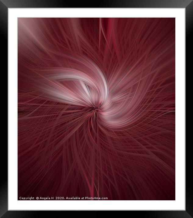 Dandelion abstract Framed Mounted Print by Angela H