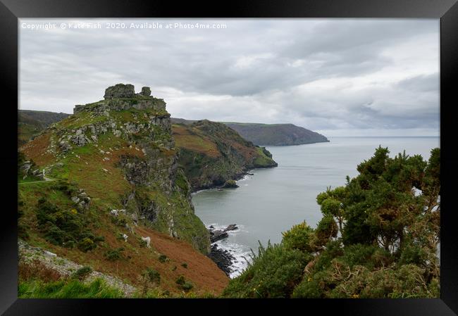 Valley of the Rocks V Framed Print by Kate Fish