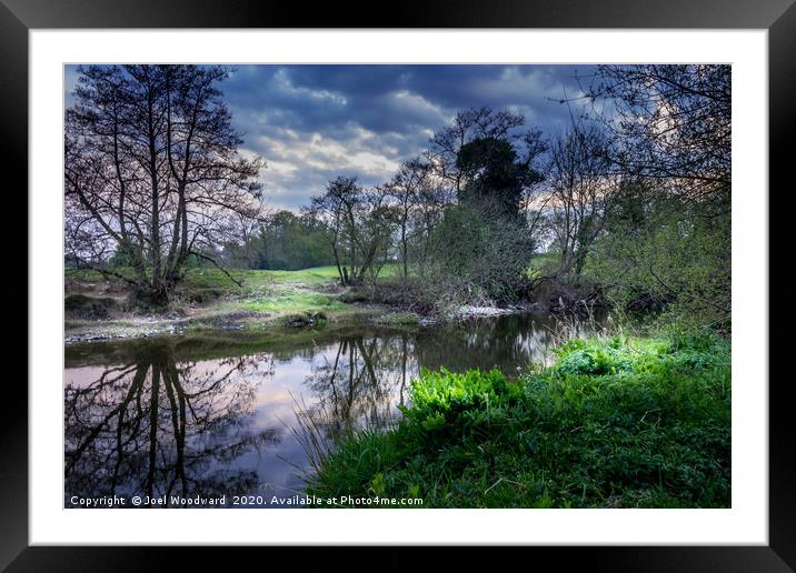 On The River Ithon Framed Mounted Print by Joel Woodward