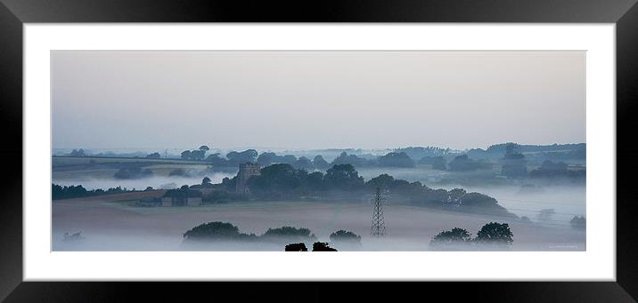 Hamsey Church East Sussex, early morning Framed Mounted Print by Nigel Coomber