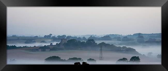 Hamsey Church East Sussex, early morning Framed Print by Nigel Coomber