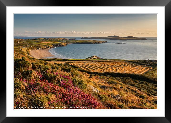 Whitesands Bay with Ramsey Island, Pembrokeshire Framed Mounted Print by Dan Santillo