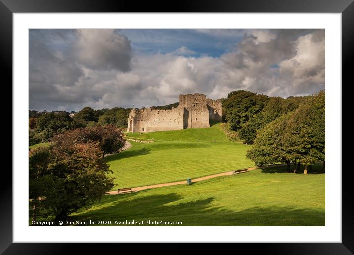 Oystermouth Castle, Mumbles Framed Mounted Print by Dan Santillo