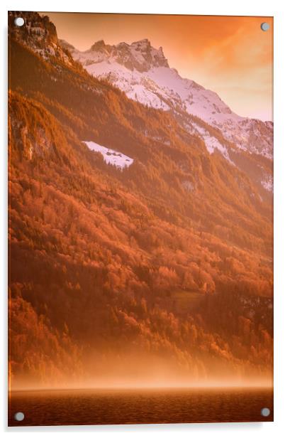 Swiss Alps  Acrylic by Svetlana Sewell