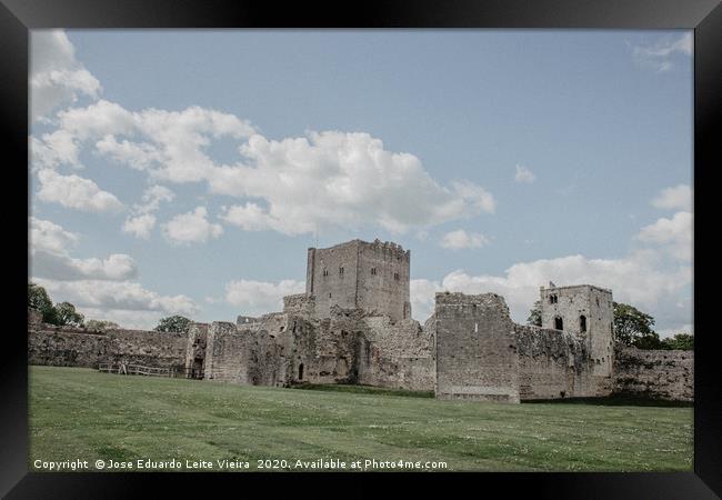 Portchester Castle Framed Print by Eduardo Vieira