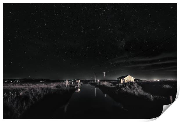 Brancaster under the stars Print by Gary Pearson