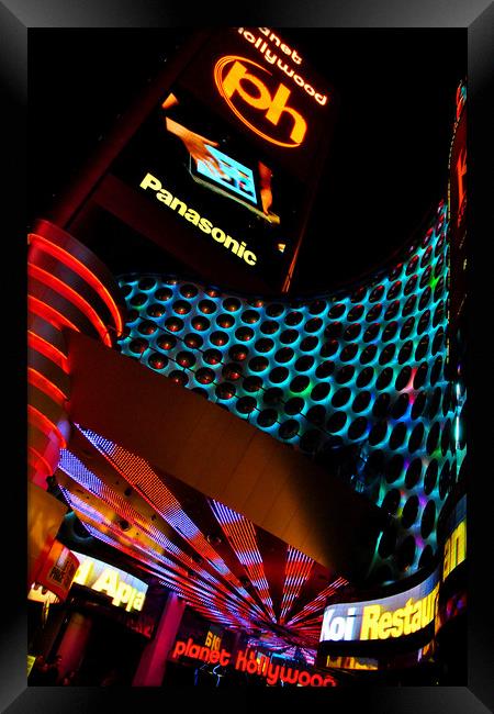 Planet Hollywood Hotel Las Vegas America Framed Print by Andy Evans Photos