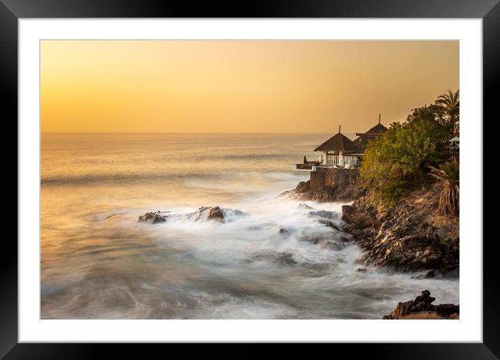 Tenerife sunset   Framed Mounted Print by chris smith