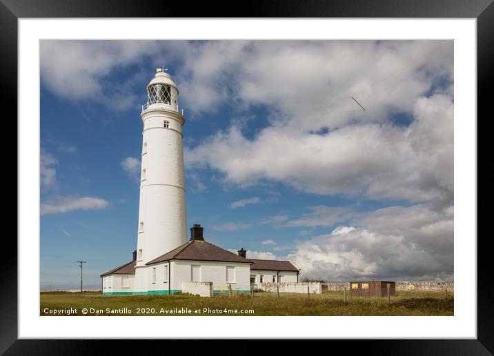 Nash Point Lighthouse, Glamorgan Heritage Coast, W Framed Mounted Print by Dan Santillo