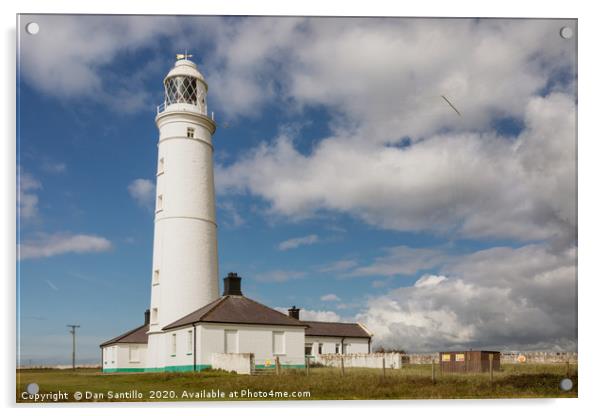 Nash Point Lighthouse, Glamorgan Heritage Coast, W Acrylic by Dan Santillo