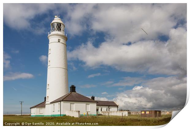 Nash Point Lighthouse, Glamorgan Heritage Coast, W Print by Dan Santillo