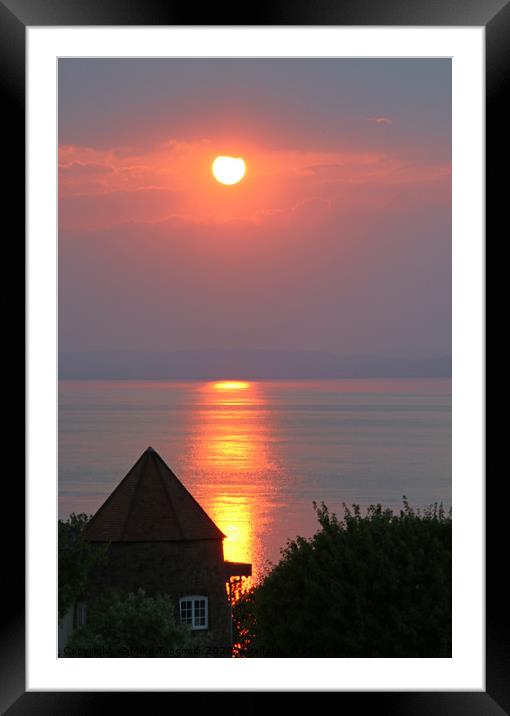 Bristol Channel at sunset Framed Mounted Print by Mike Toogood