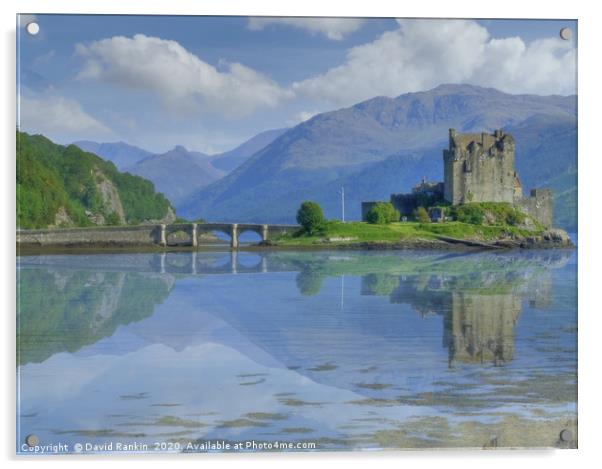 Eilean Donan Castle reflection , the Highlands , S Acrylic by Photogold Prints
