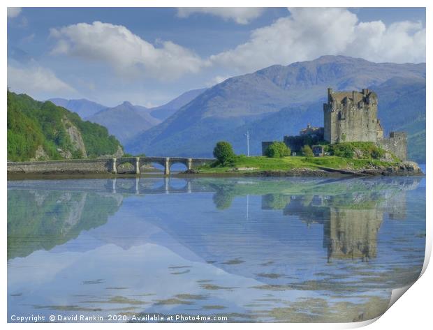 Eilean Donan Castle reflection , the Highlands , S Print by Photogold Prints