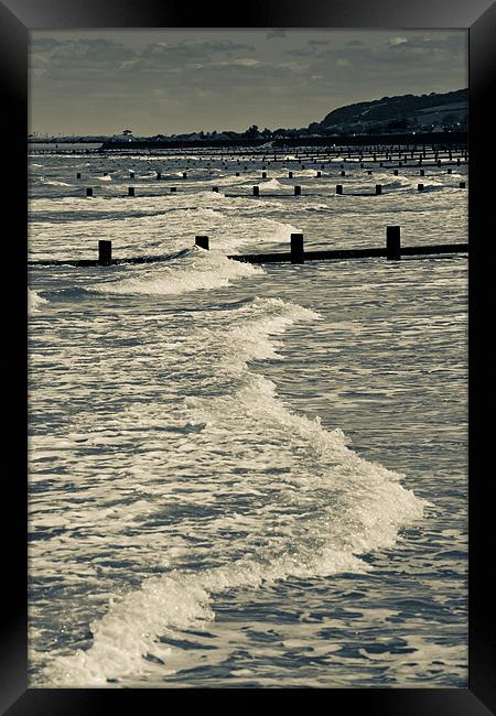 Returning tide Framed Print by S Fierros