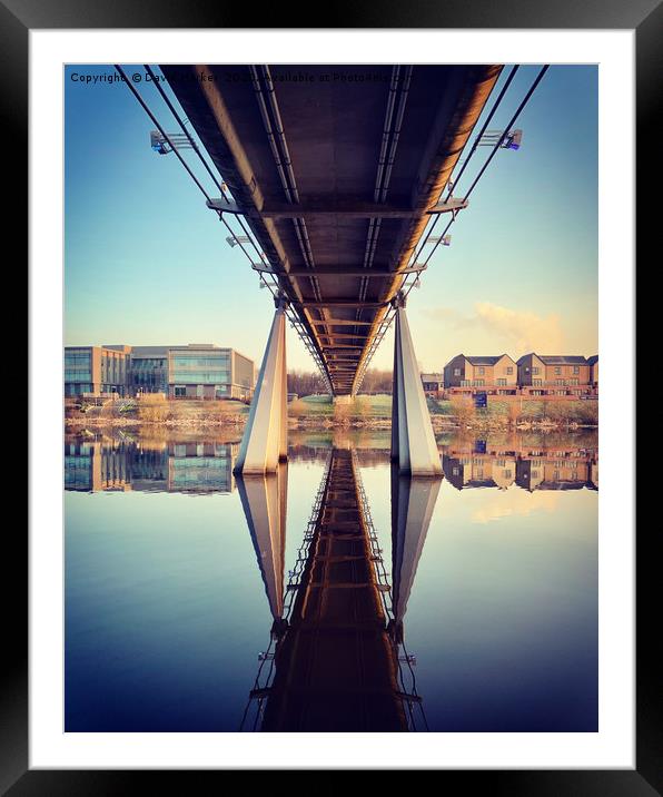 Bridge Reflections Framed Mounted Print by David Harker