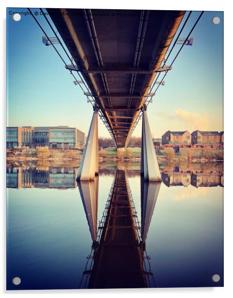 Bridge Reflections Acrylic by David Harker