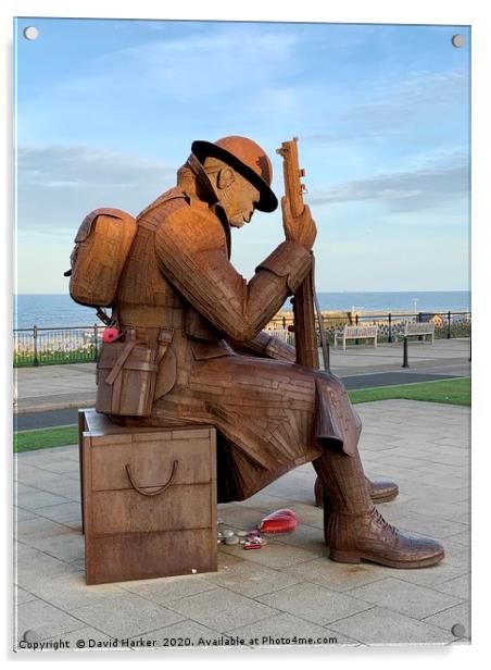 Tommy Statue, Seaham Acrylic by David Harker