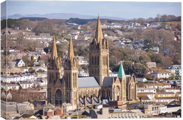 Truro Cathedral Canvas Print by CHRIS BARNARD