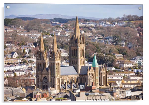 Truro Cathedral Acrylic by CHRIS BARNARD